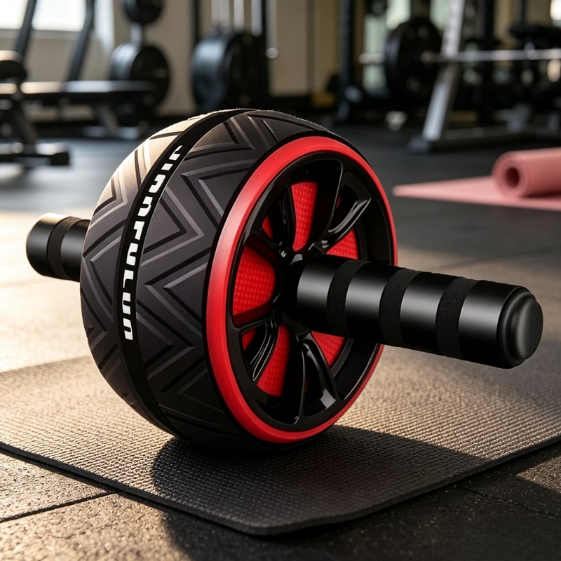 Sports Equipment Images - 미끄럼 방지 복근 롤러 휠, 남녀