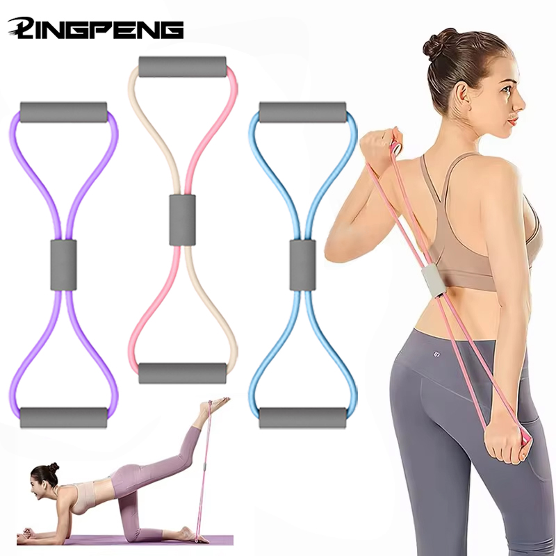 1개 홈짐 탄성 밴드 휴대용 피트니스 장비 8자형 텐션 - Sports Equipment Images 리뷰 및 가격