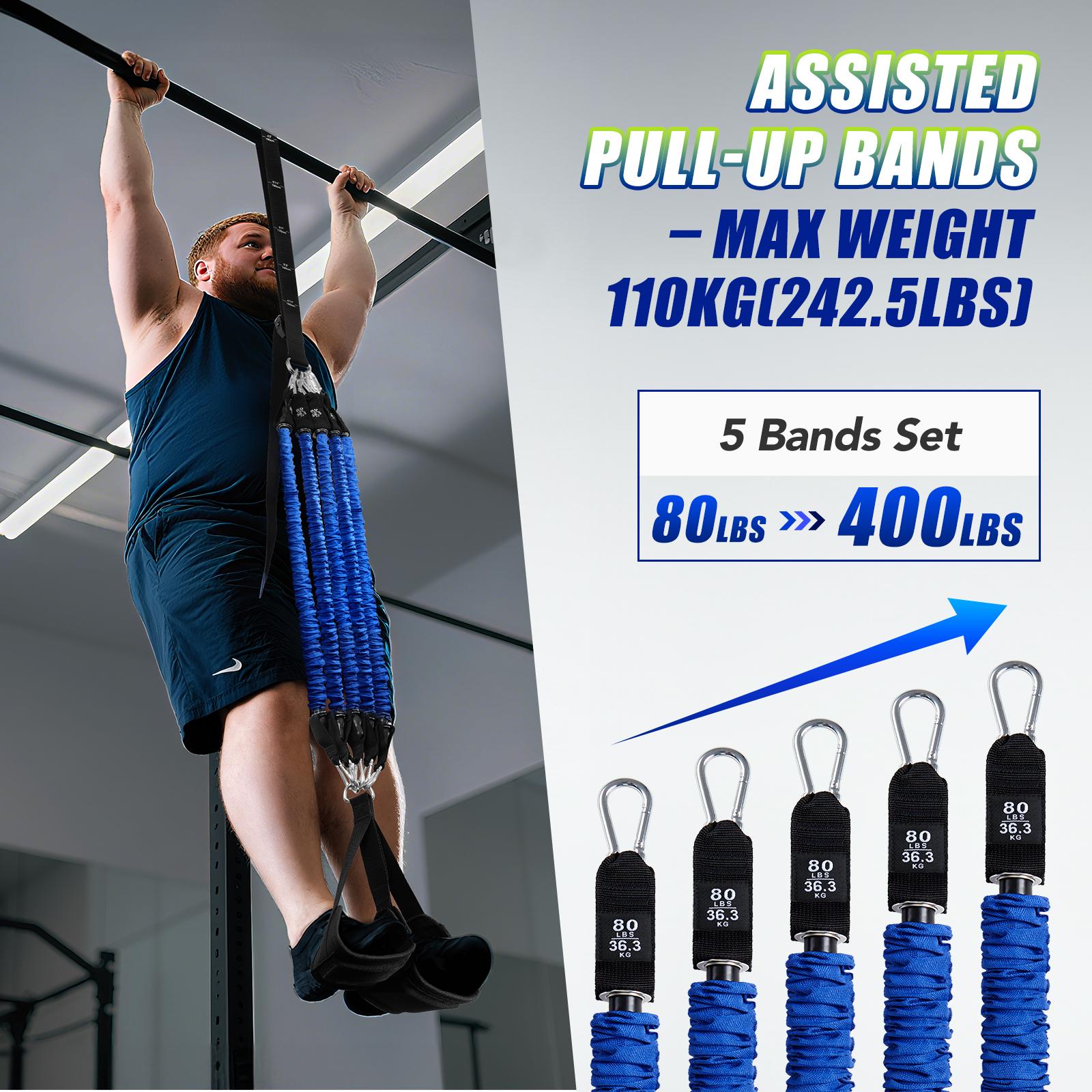 헤비 듀티 풀업 어시스트 밴드 세트 4x80lbs 조절 - Sports Equipment Images 리뷰 및 가격