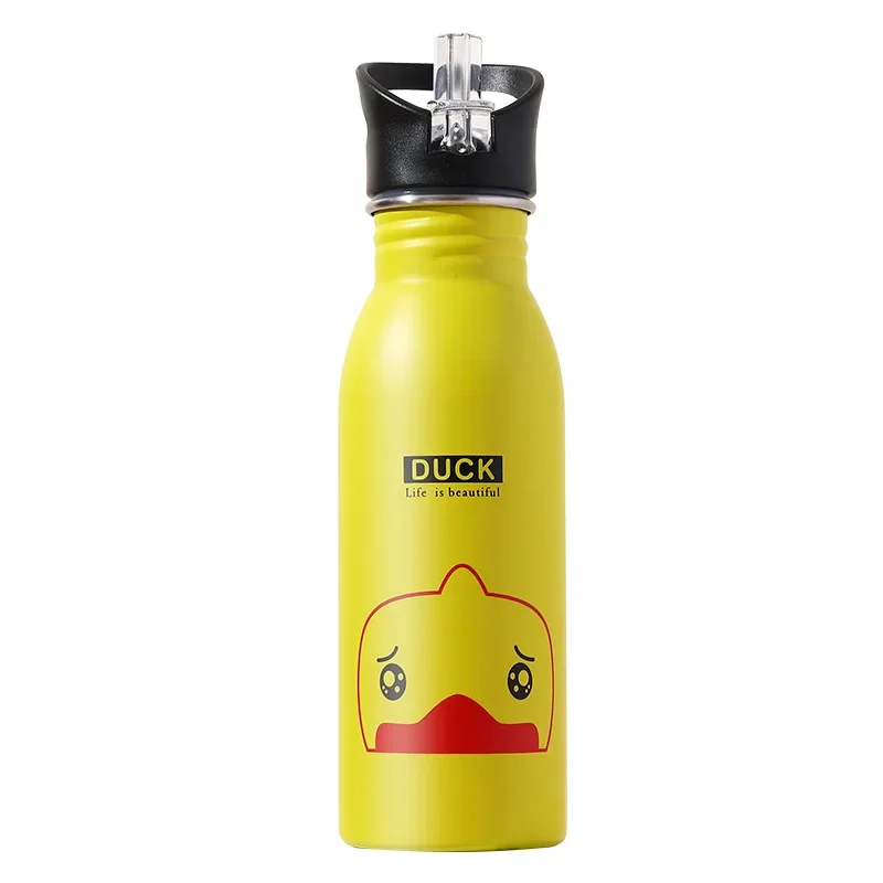 500ML 스테인리스 스틸 물병 빨대 포함 귀여운 물병 - Sports Equipment 4 Year Old 리뷰 및 가격