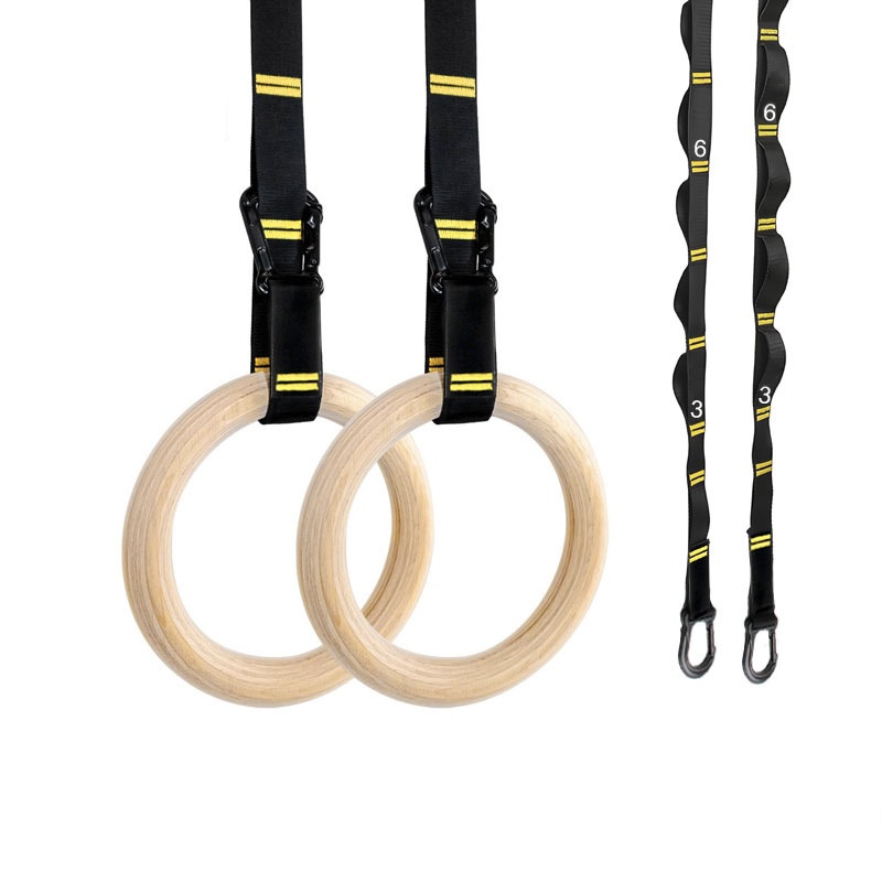 28mm 32mm 풀업 체조 링, 미끄럼 방지 목재 링 - Sports Equipment Images 리뷰 및 가격