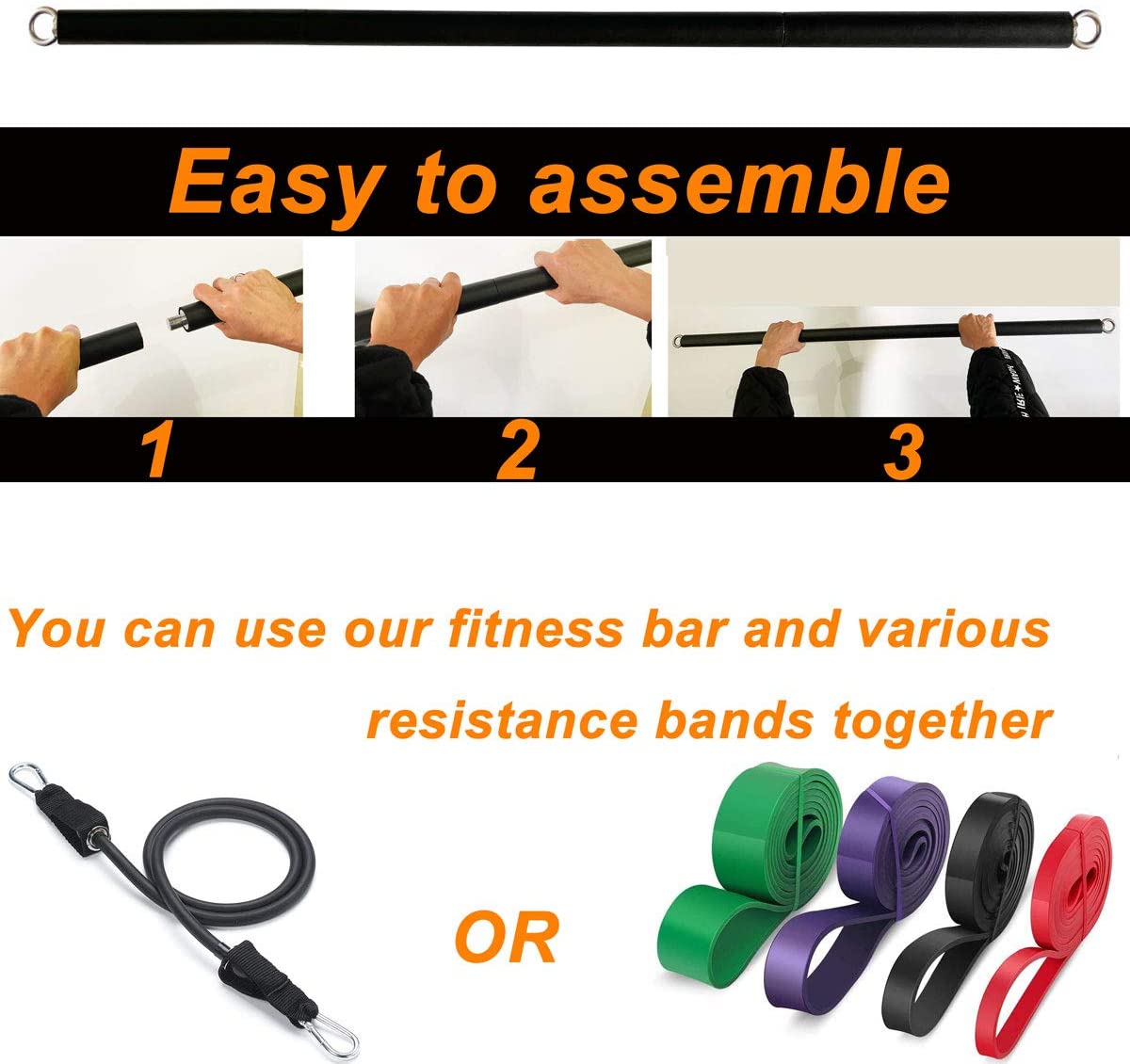 150lb 피트니스 부티 저항 탄성 밴드 운동 훈련 홈 - Sports Equipment Images 리뷰 및 가격